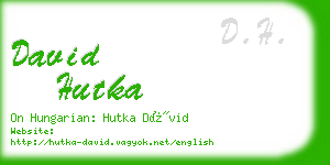 david hutka business card